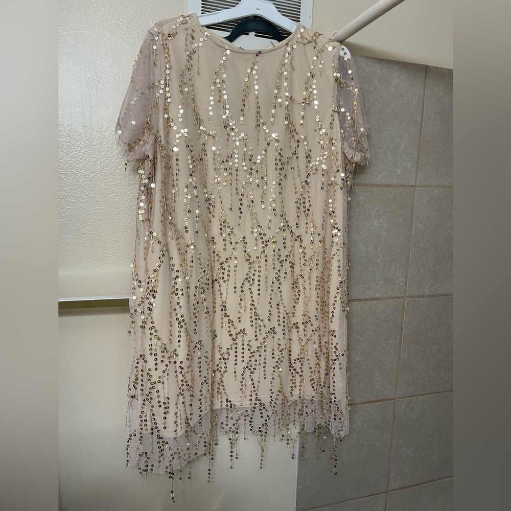 Gold sequin dress from Southern Fried Chics